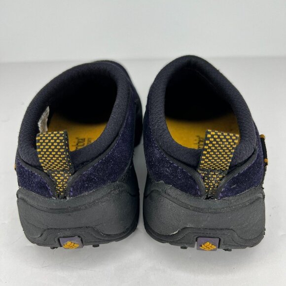 Columbia Womens BL 3200-476 Navy Blue Black Suede Slip On Size 6.5 Clog Shoes - Picture 5 of 10